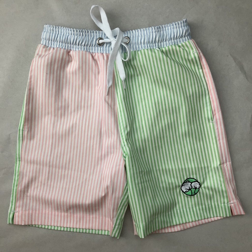 Youth - Striped Swim Trunks - YS-YXL